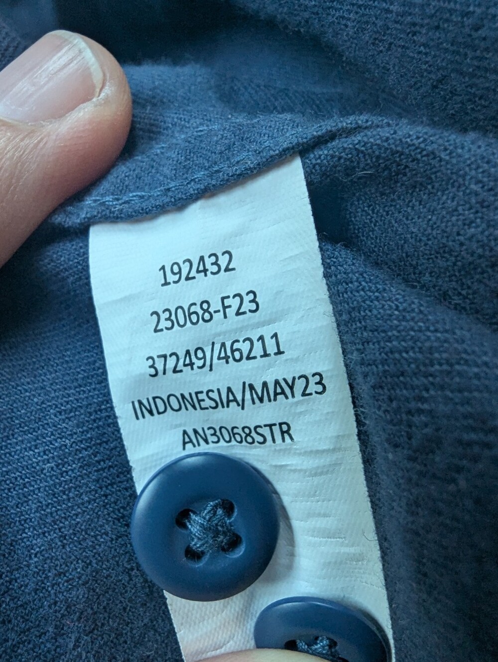 REI Co-op Wallace Lake LS Flannel - Saragasso Sea Heather (Navy) - Picture 4 of 4